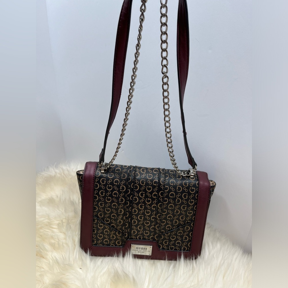 Guess Buzz Signature Satchel/ Crossbody Adjustable 2-way wear - Picture 4 of 16